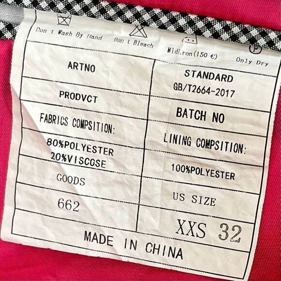 Men’s Formal Pink Suit Size XXS 32 - Picture 8 of 16